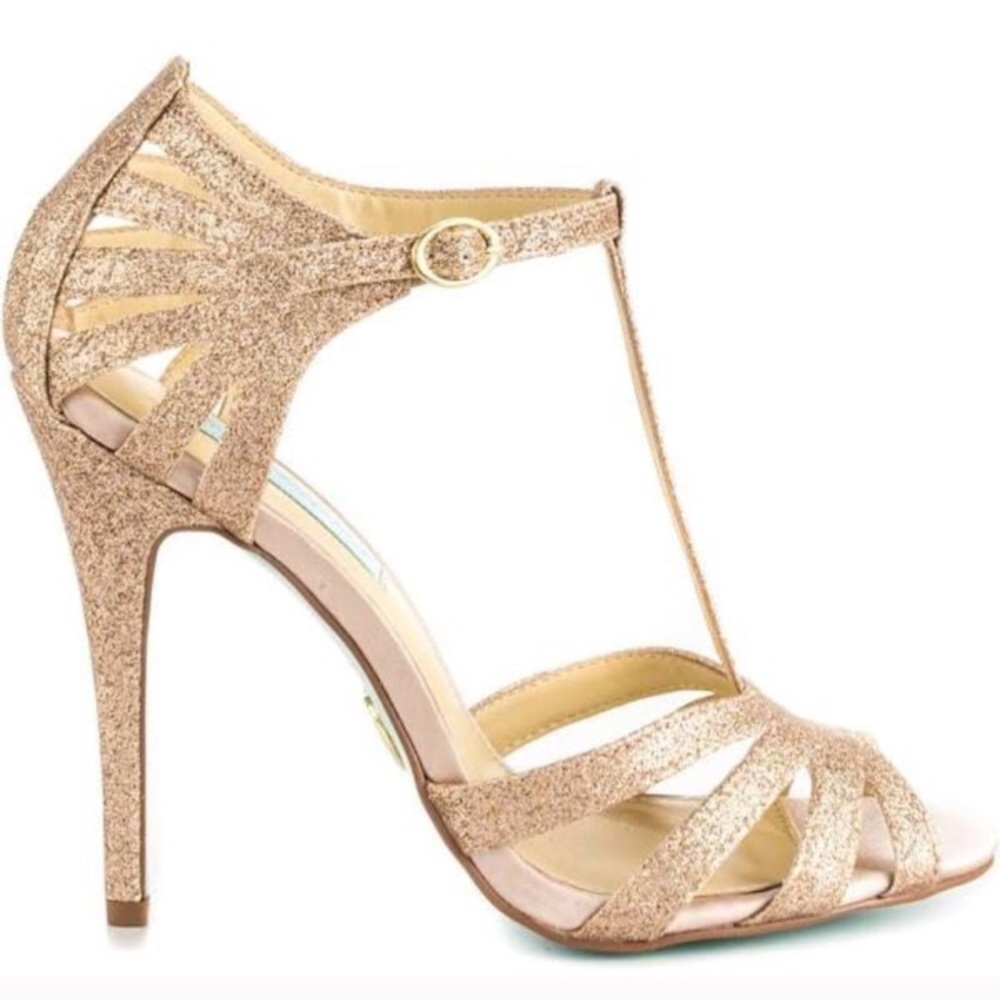 NWOT  Betsy Johnson  Go-Glitter Heels